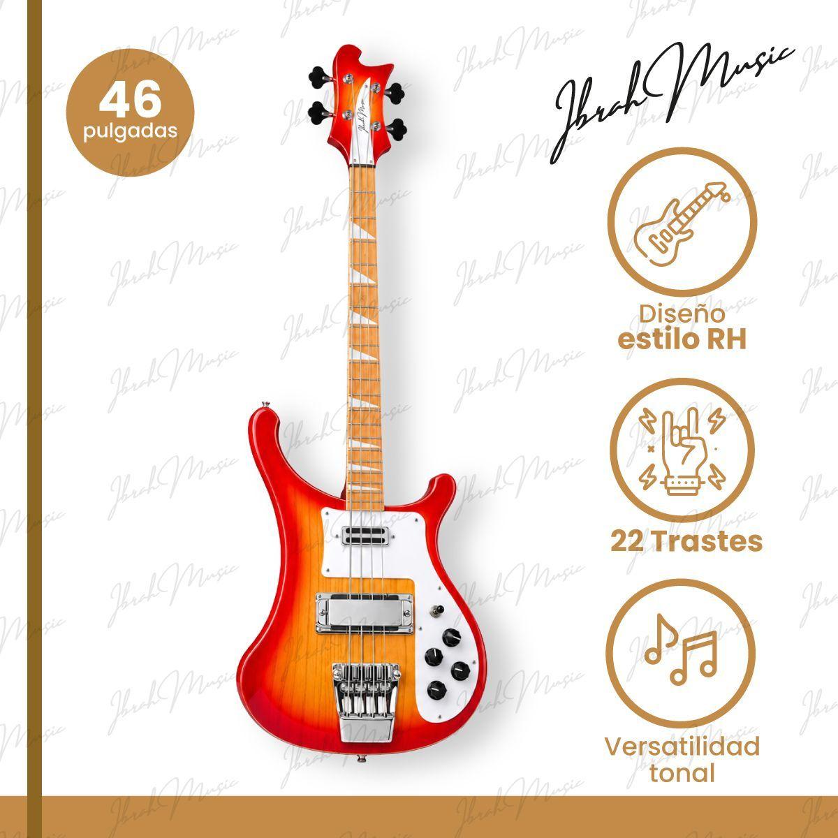 Bajo Electrico Ibrah Music Rh De 4 Cuerdas Sunburst -3