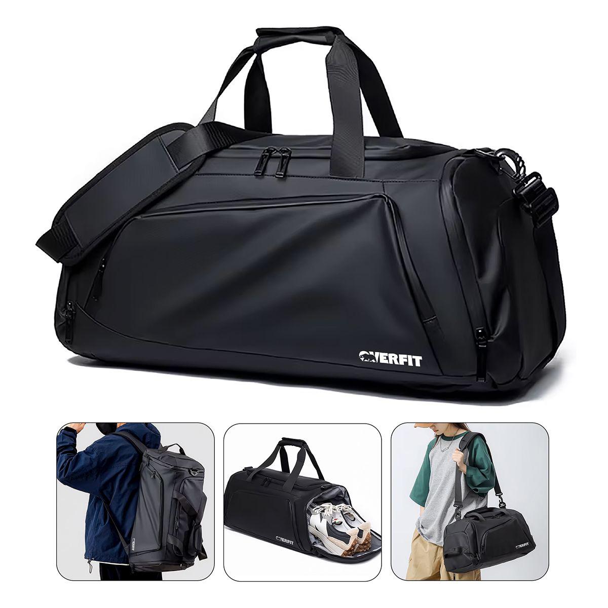 Bolso Deportivo Duffel Gym 3 en 1 Overfit Oxford Impermeable-0