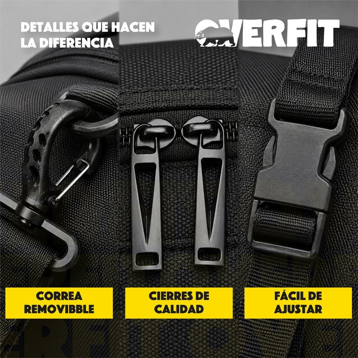 Bolso Deportivo Duffel Gym 3 en 1 Overfit Oxford Impermeable-7