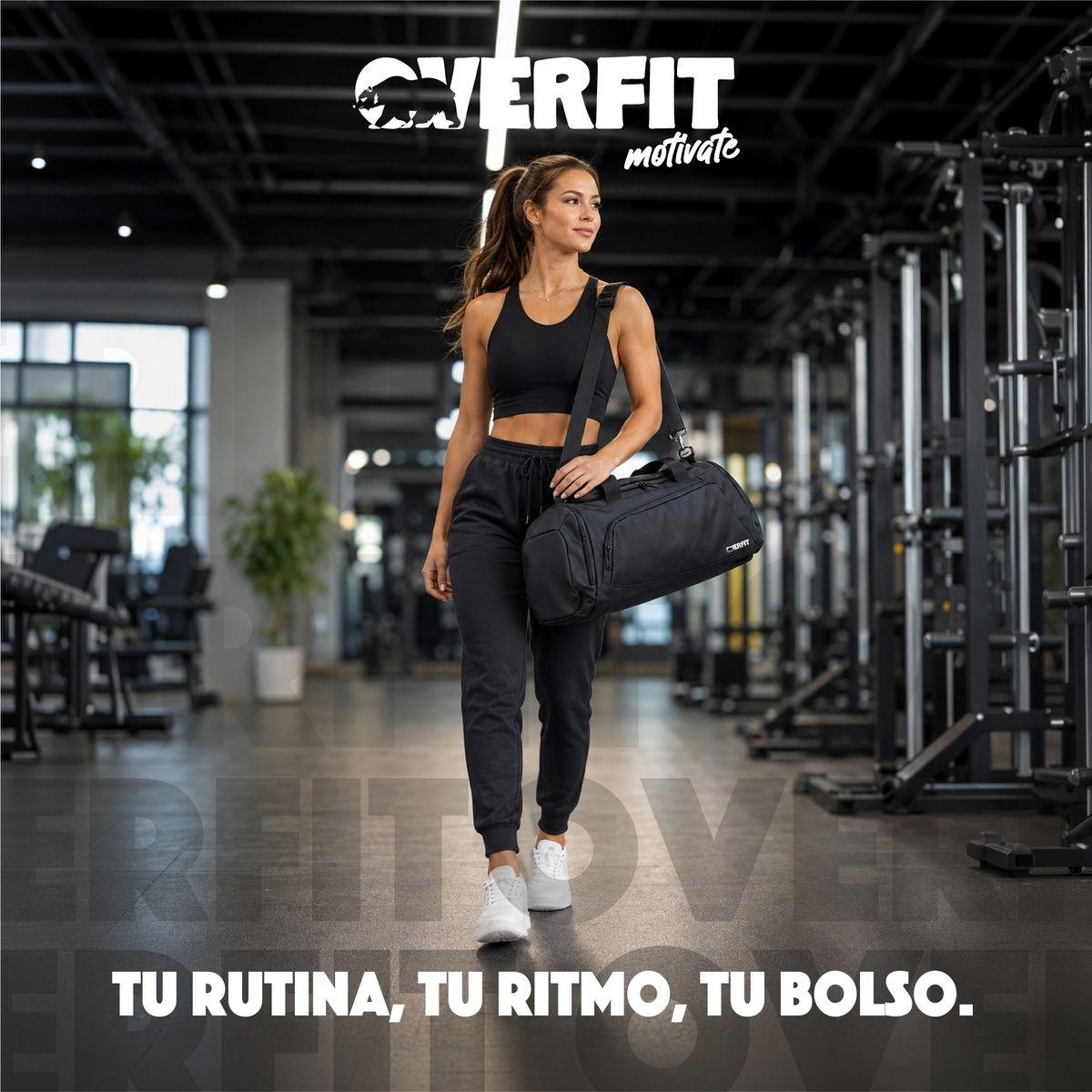 Bolso Deportivo Duffel Gym 3 en 1 Overfit Oxford Impermeable-8