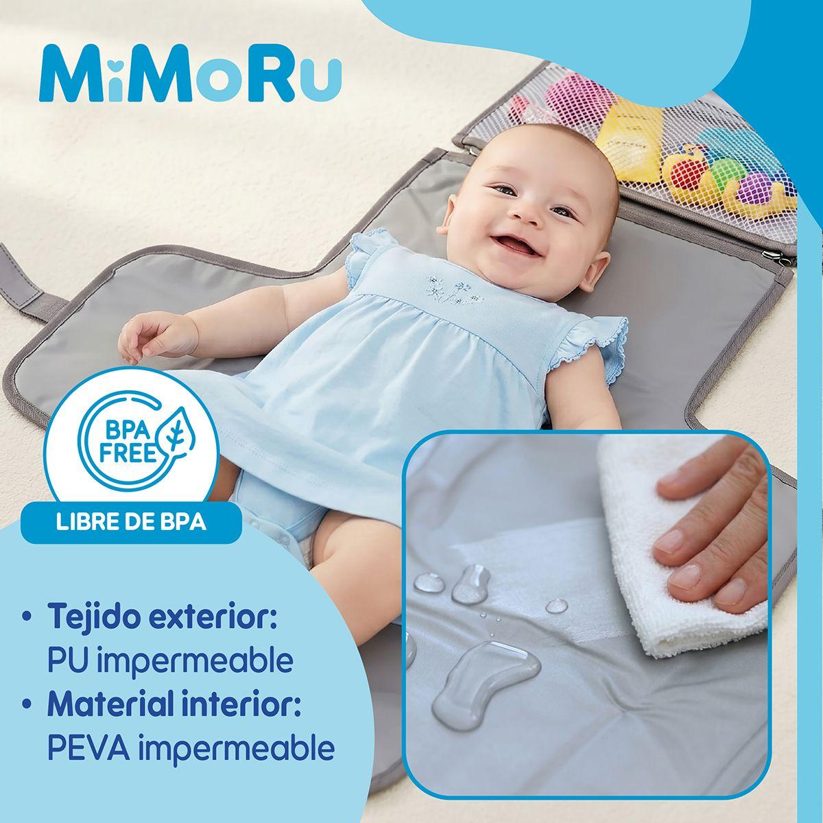 Mudador Portatil Bebe Impermeable Mimoru Para Cambiar Pañales Plegable-2