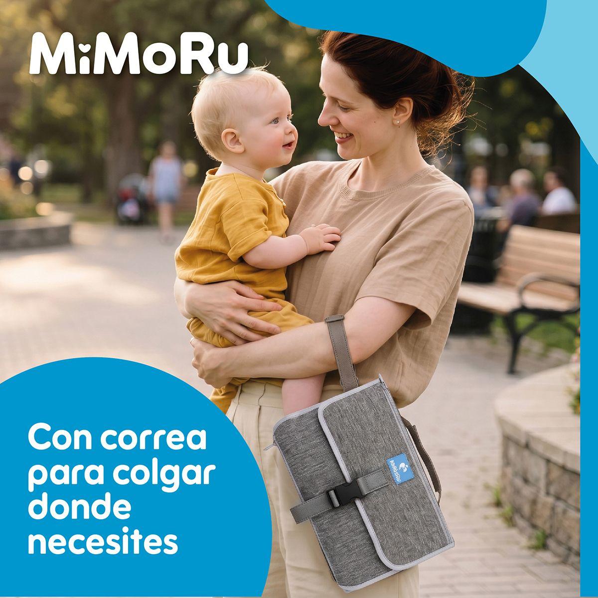 Mudador Portatil Bebe Impermeable Mimoru Para Cambiar Pañales Plegable-7