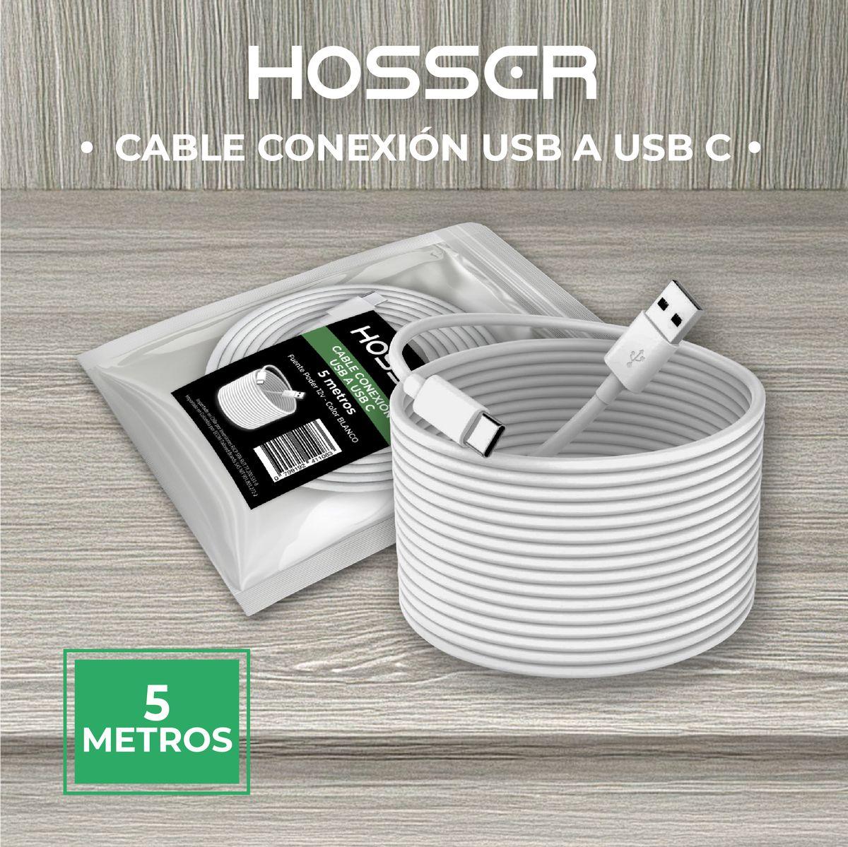 Cable Conexion Tipo C Hosser 5 metros Usb 2.0 Carga Datos-4