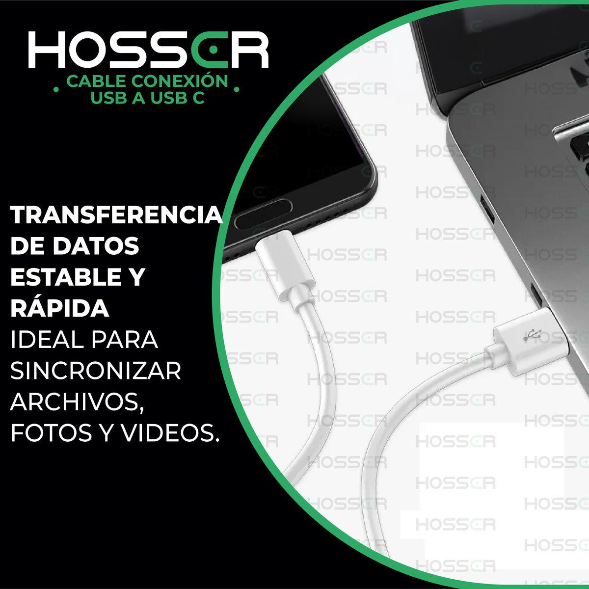 Cable Conexion Tipo C Hosser 5 metros Usb 2.0 Carga Datos-5
