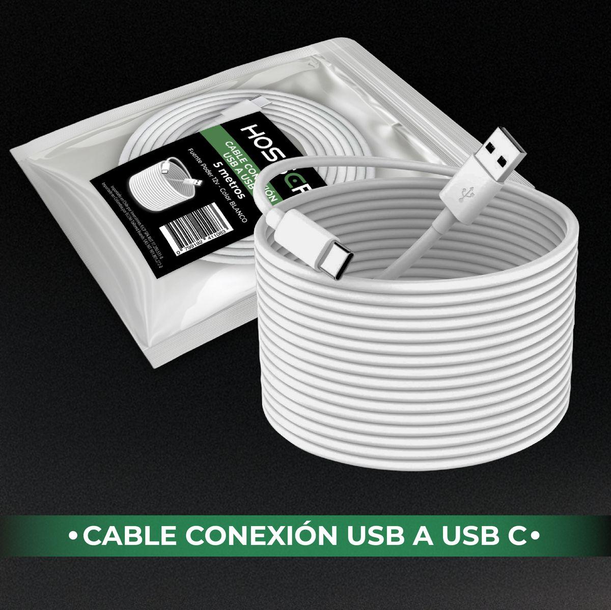 Cable Conexion Tipo C Hosser 5 metros Usb 2.0 Carga Datos-8