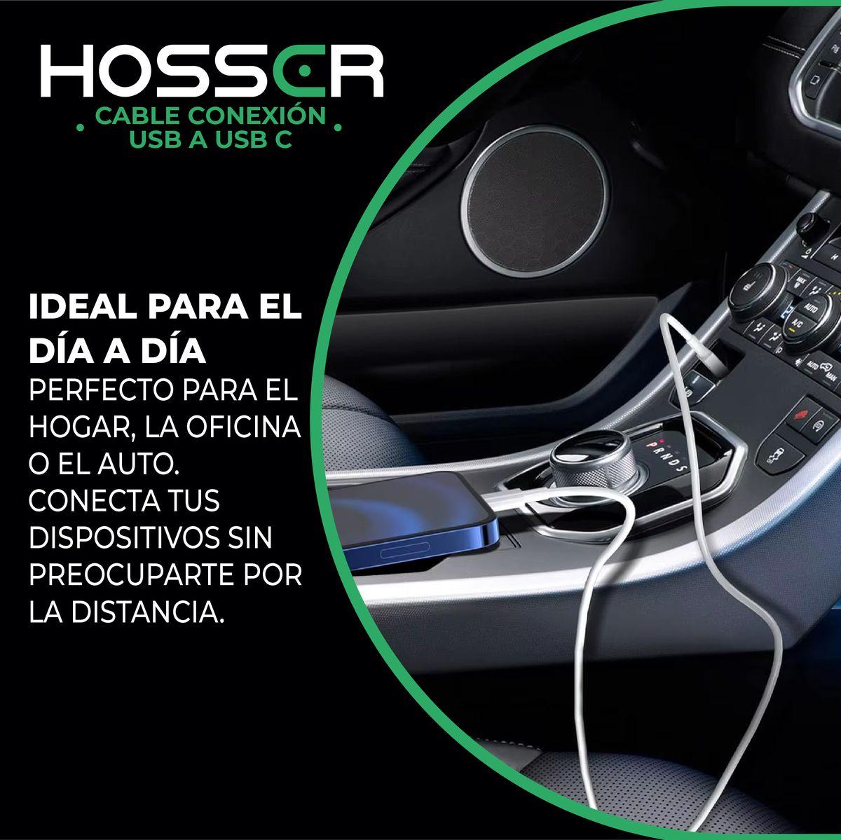 Cable Conexion Tipo C Hosser 5 metros Usb 2.0 Carga Datos-5