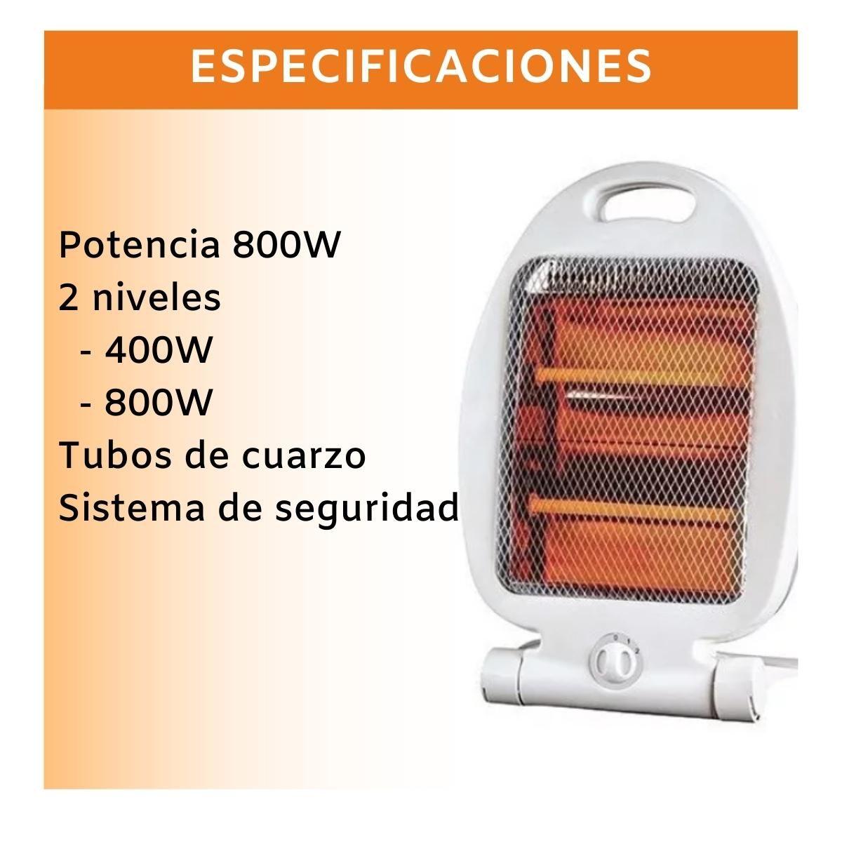 Termoventilador Calefactor Portatil Electrico 800W-3