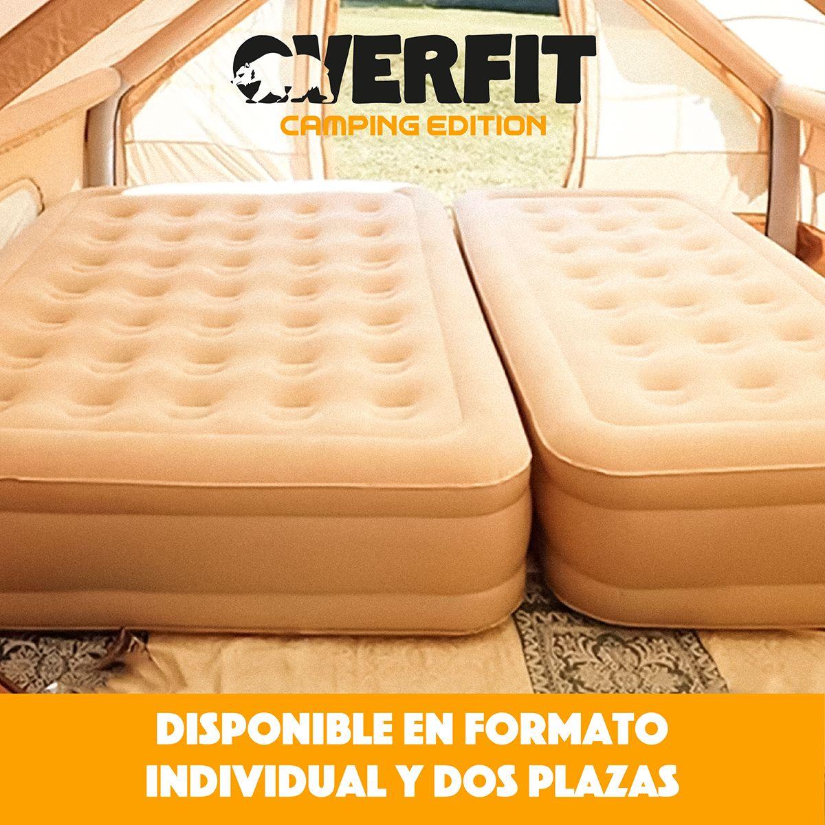Colchón Inflable Electrico 2 Plazas Overfit Bomba Portatil-6