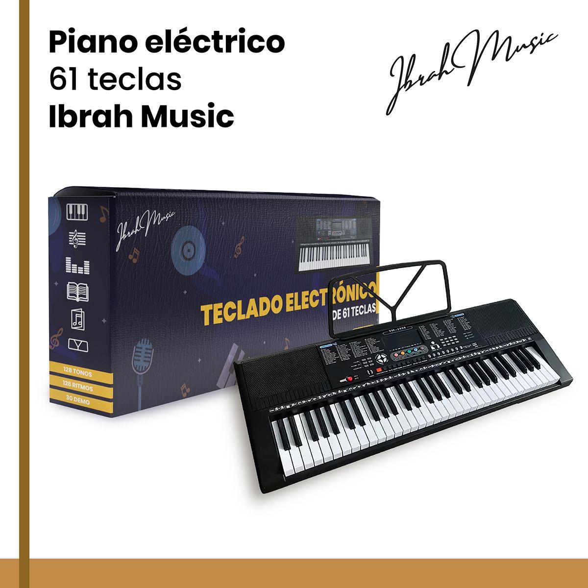 Piano Eléctrico Yongmei 61 Teclas Teclado Musical USB-4