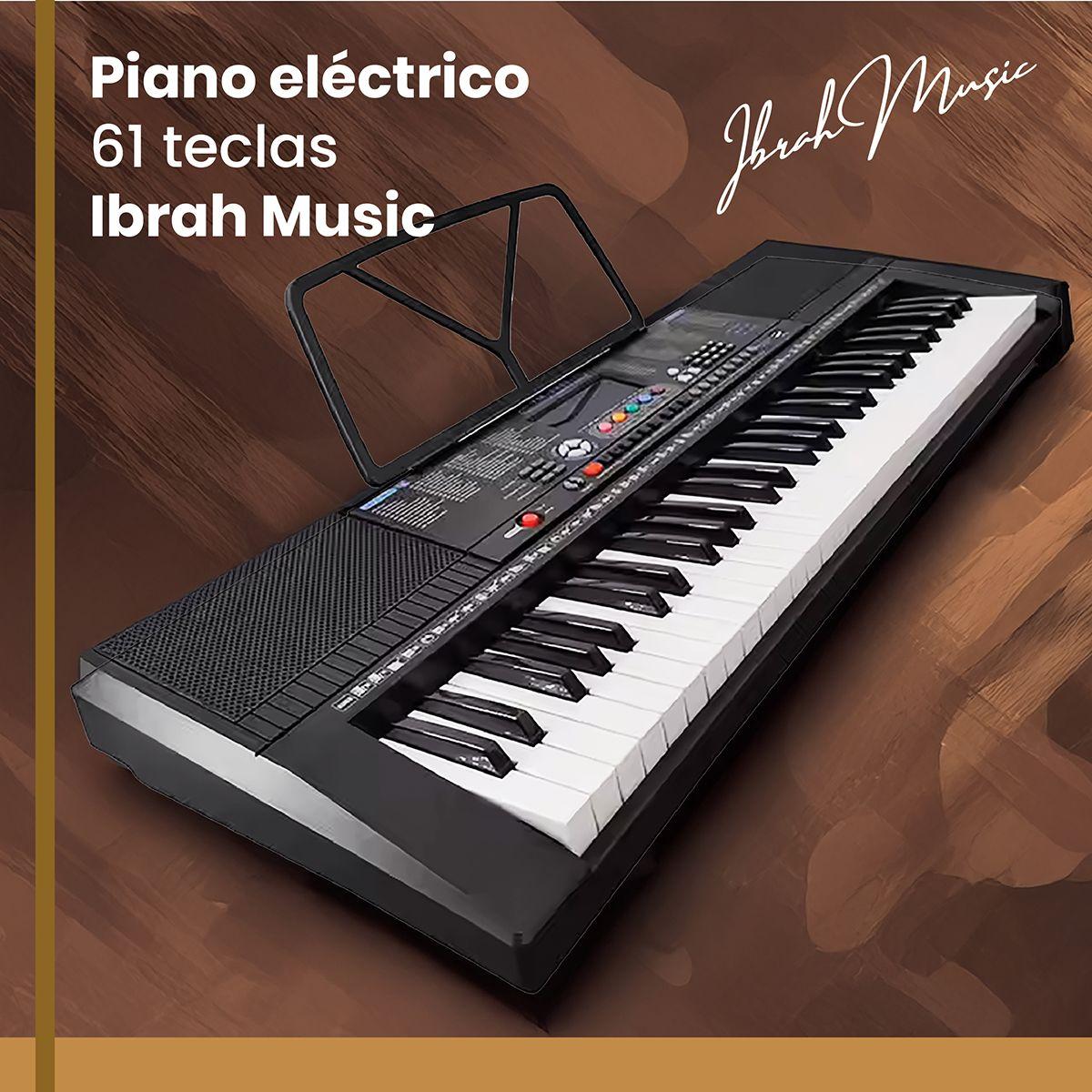 Piano Eléctrico Yongmei 61 Teclas Teclado Musical USB-6