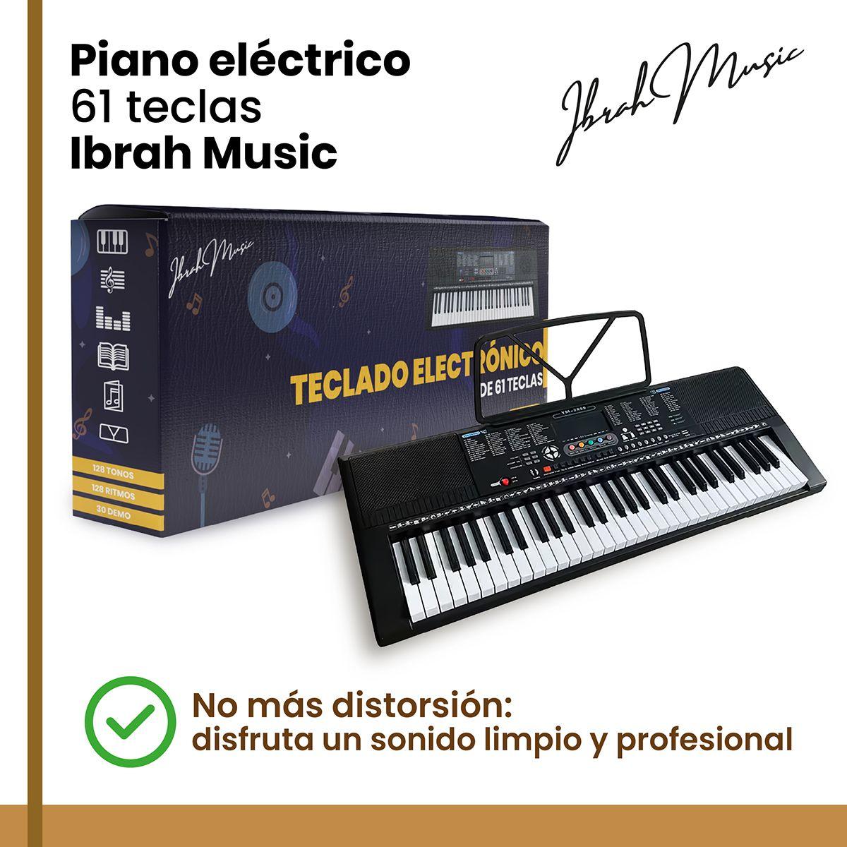 Piano Eléctrico Yongmei 61 Teclas Teclado Musical USB-9