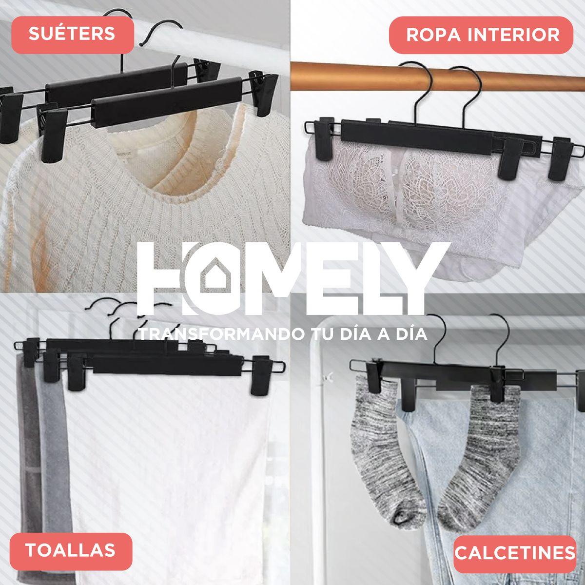 Colgadores De Pinza Para Pantalon Homely Ganchos Ropa 30 U-5