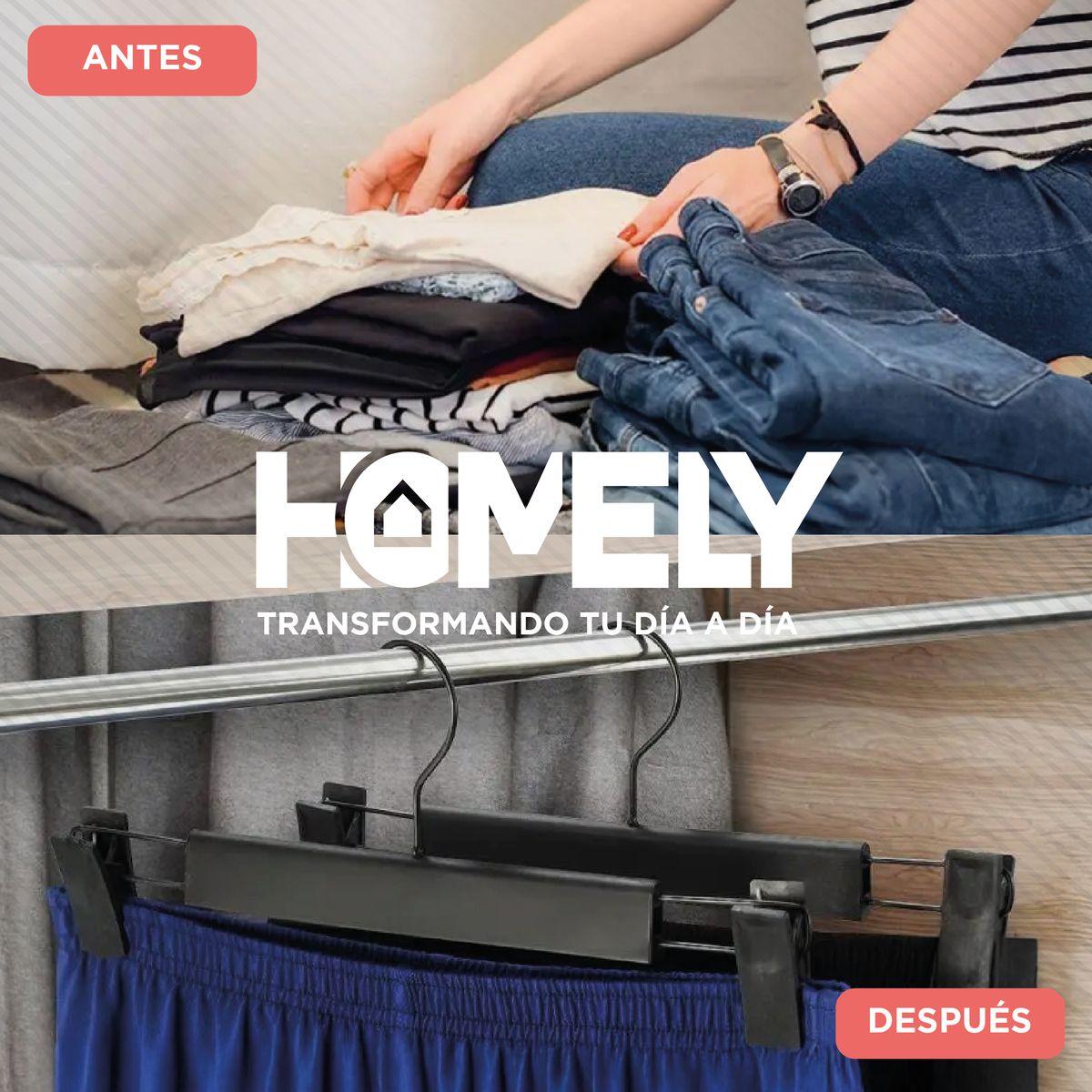 Colgadores De Pinza Para Pantalon Homely Ganchos Ropa 30 U-6