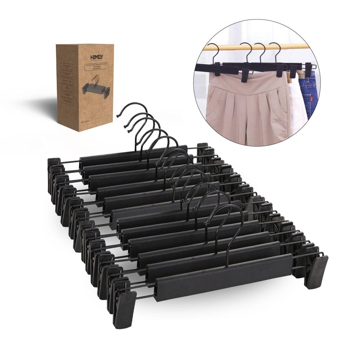 Colgadores De Pinza Para Pantalon Homely Ganchos Ropa 30 U-0