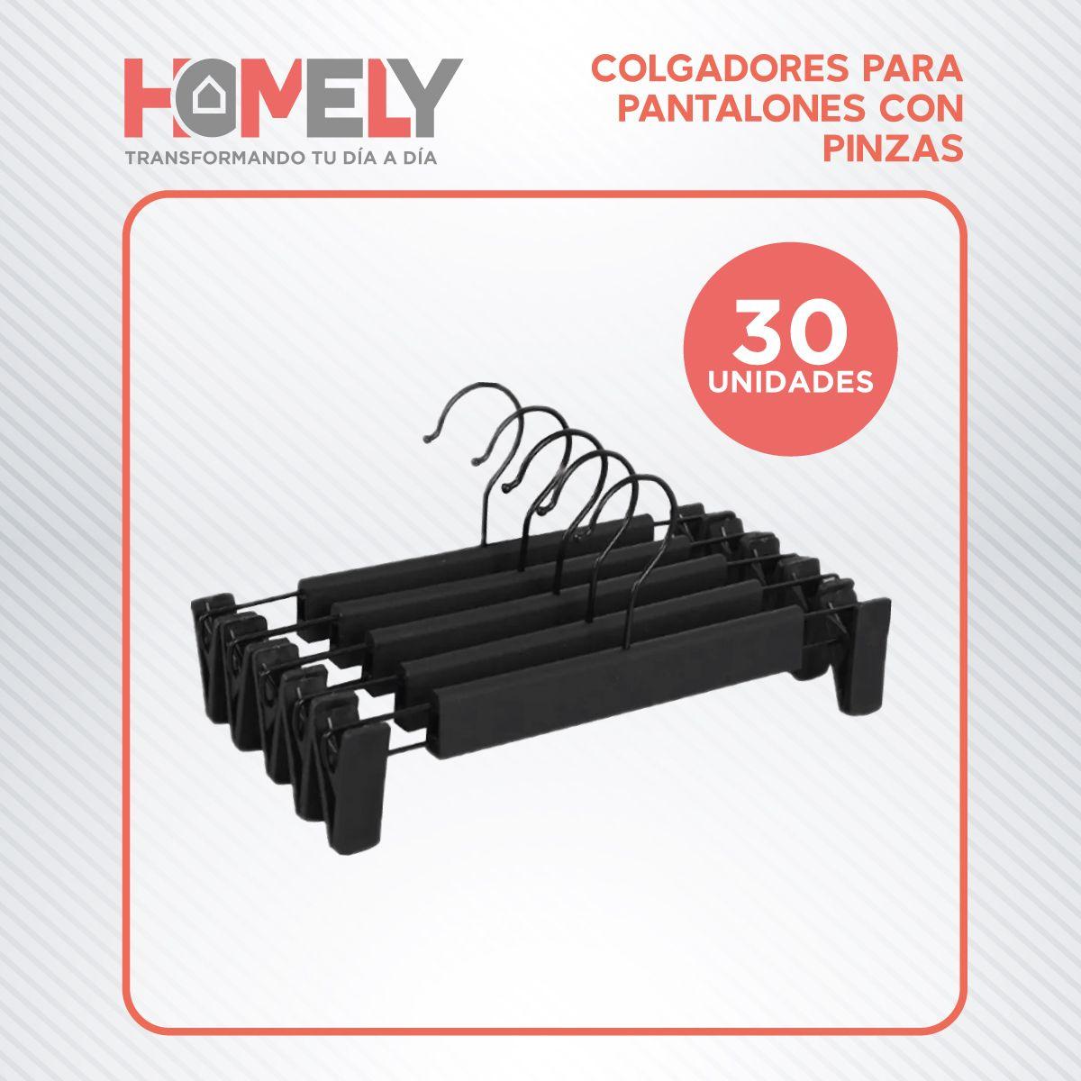Colgadores De Pinza Para Pantalon Homely Ganchos Ropa 30 U-4