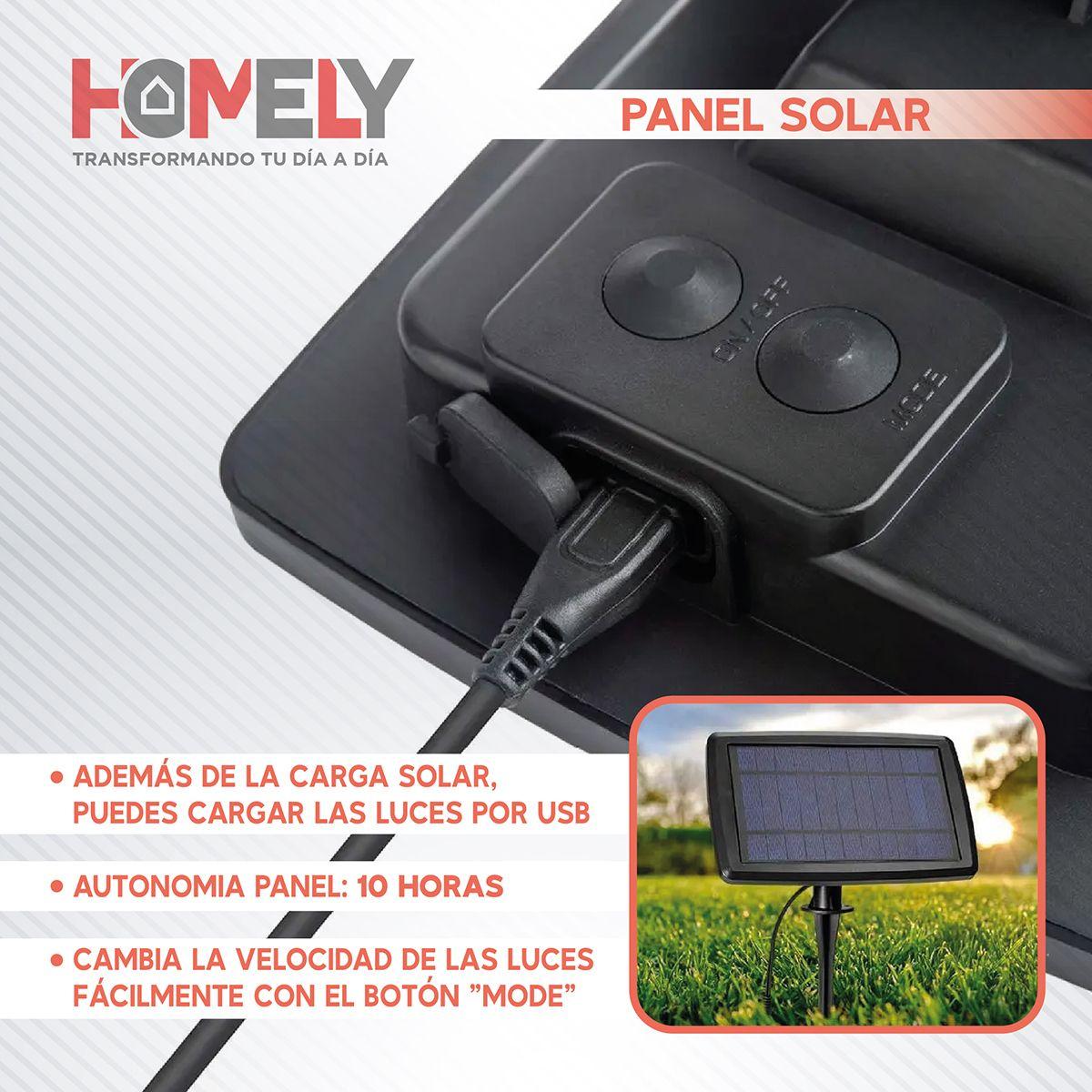 Pack X2 Guirnalda Terraza Solar Cascada Luces Led 10 Metros-4