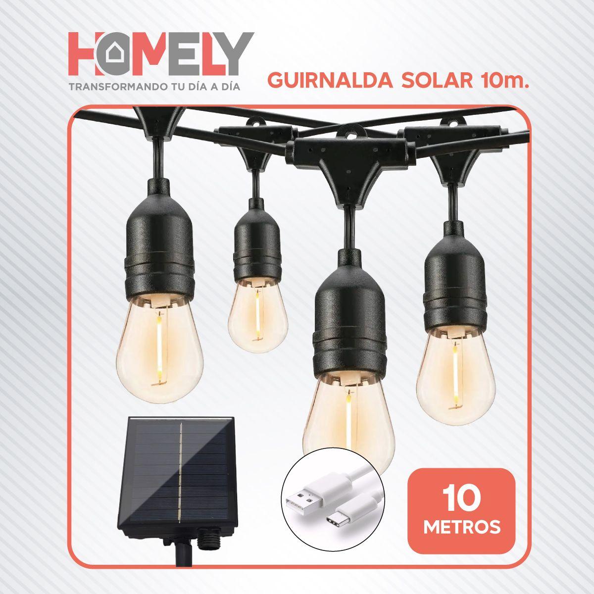 Pack X2 Guirnalda Terraza Solar Cascada Luces Led 10 Metros-8
