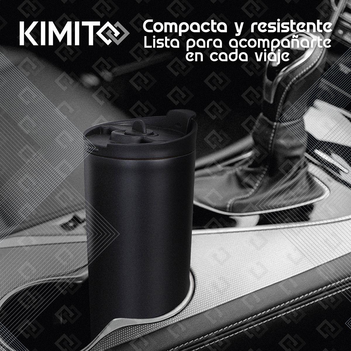 Prensa Francesa Portatil Kimito 500 Ml Cafetera Travel Negro-8