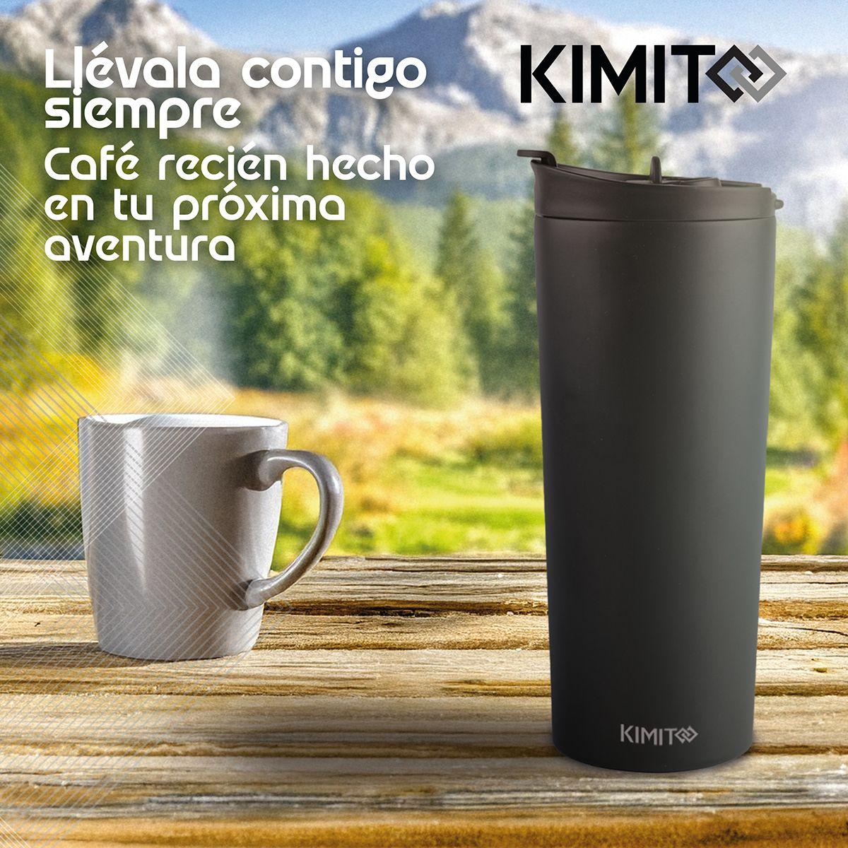 Prensa Francesa Portatil Kimito 500 Ml Cafetera Travel Negro-9