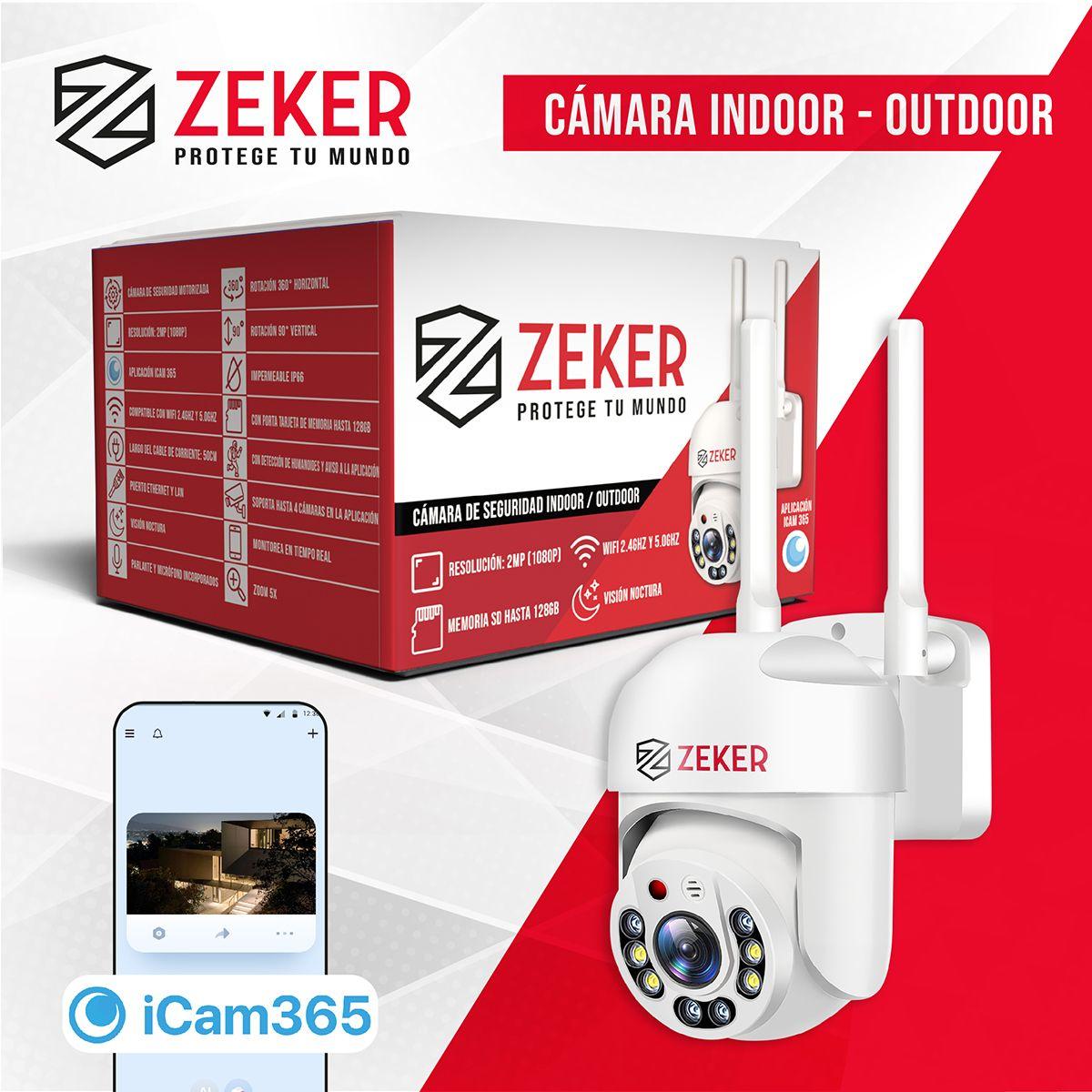 Cámara de Seguridad Wifi Exterior Impermeable Zeker 2MP 5G-7