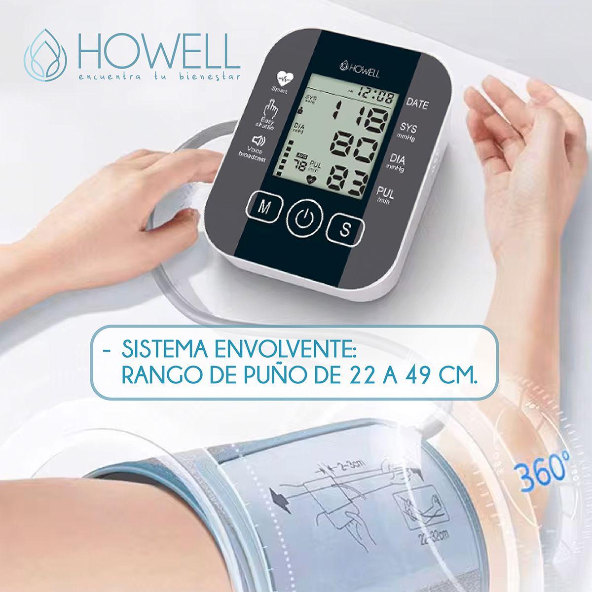 Tensiómetro Toma Presión Digital Usb Batería Howell T-300-3