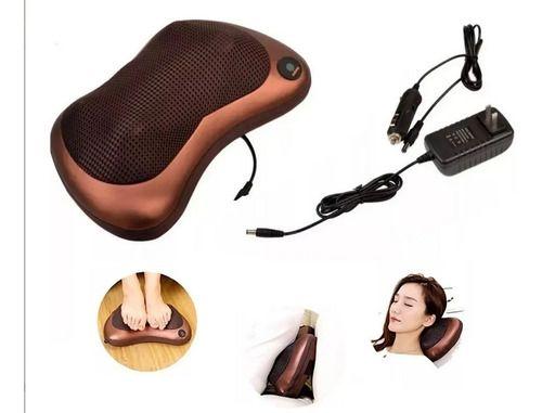 Cojín Masajeador Almohada Auto Relajación Spa Espalda Cuello-3