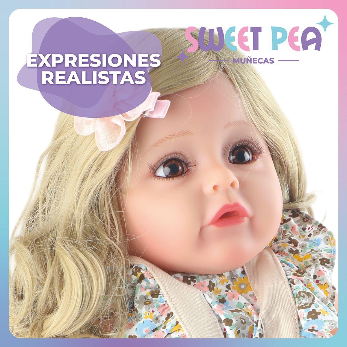 Bebe Reborn Candy Muñeca Sweet Pea Realista Silicona 55 Cm-4