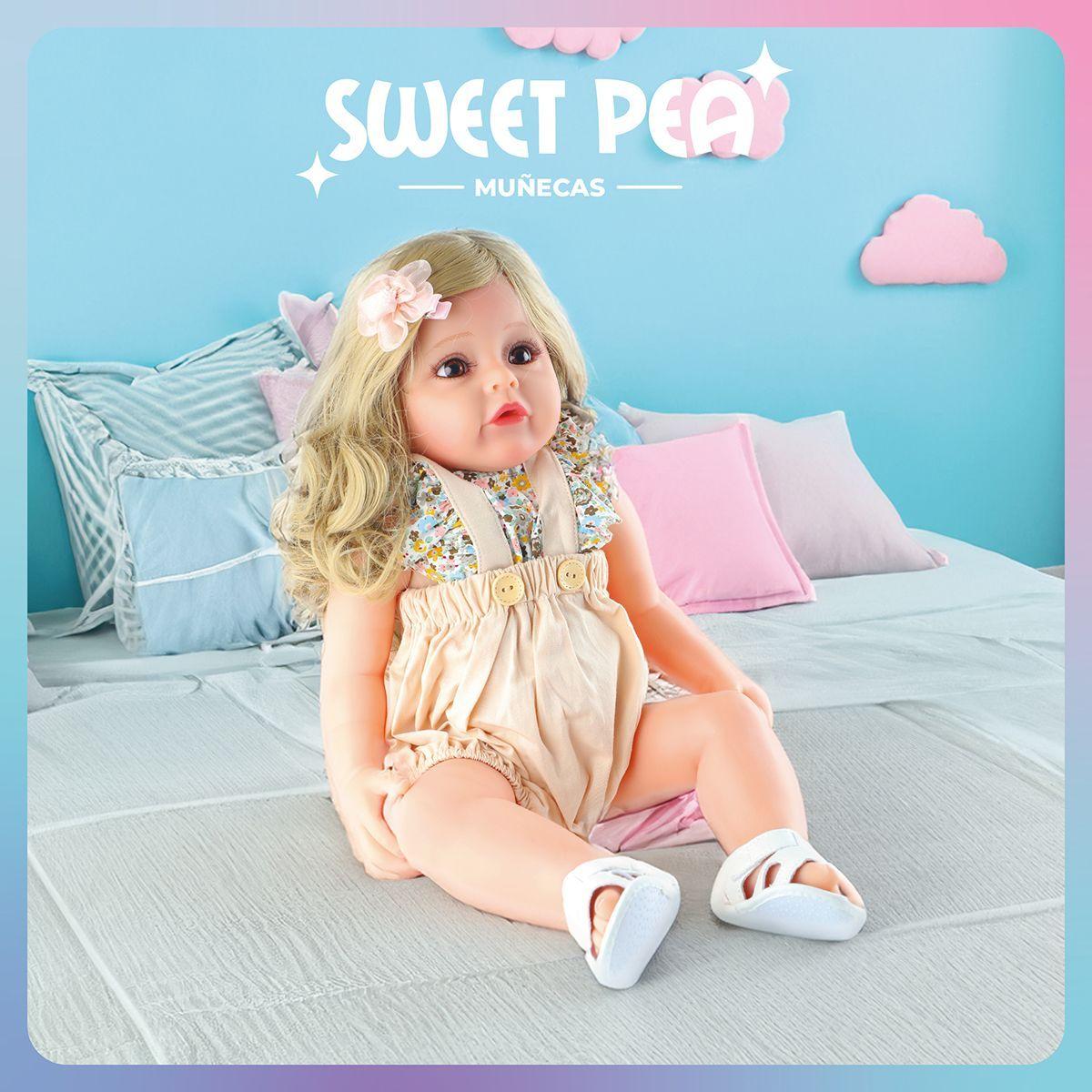 Bebe Reborn Candy Muñeca Sweet Pea Realista Silicona 55 Cm-6