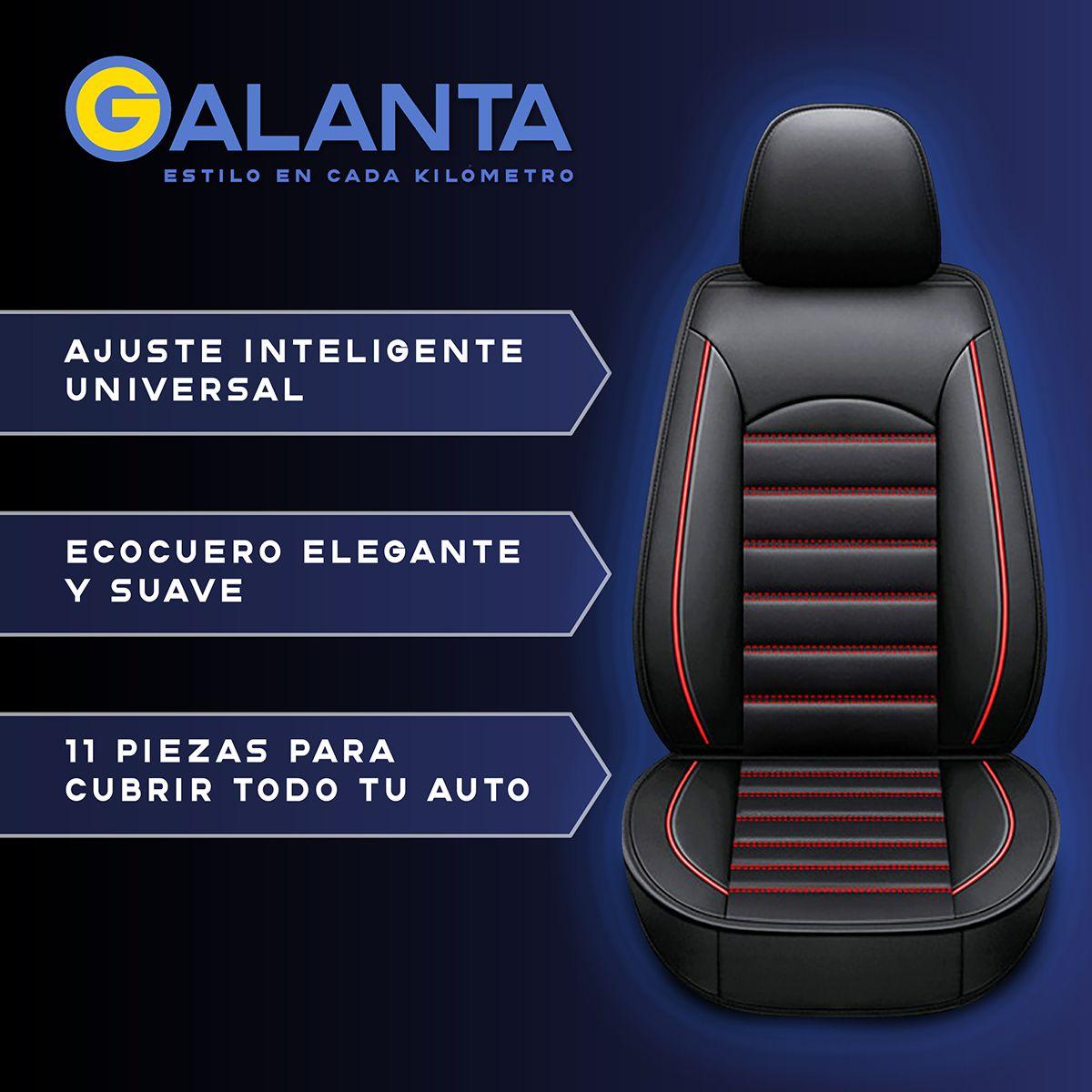 Funda Cubre Asiento Ecocuero Galanta Set 5 Asientos Luxury-1