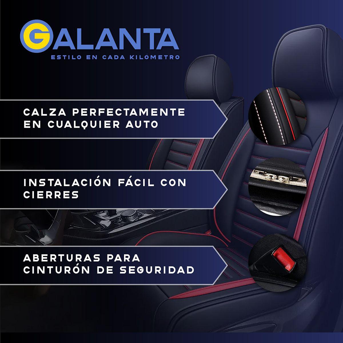 Funda Cubre Asiento Ecocuero Galanta Set 5 Asientos Luxury-2