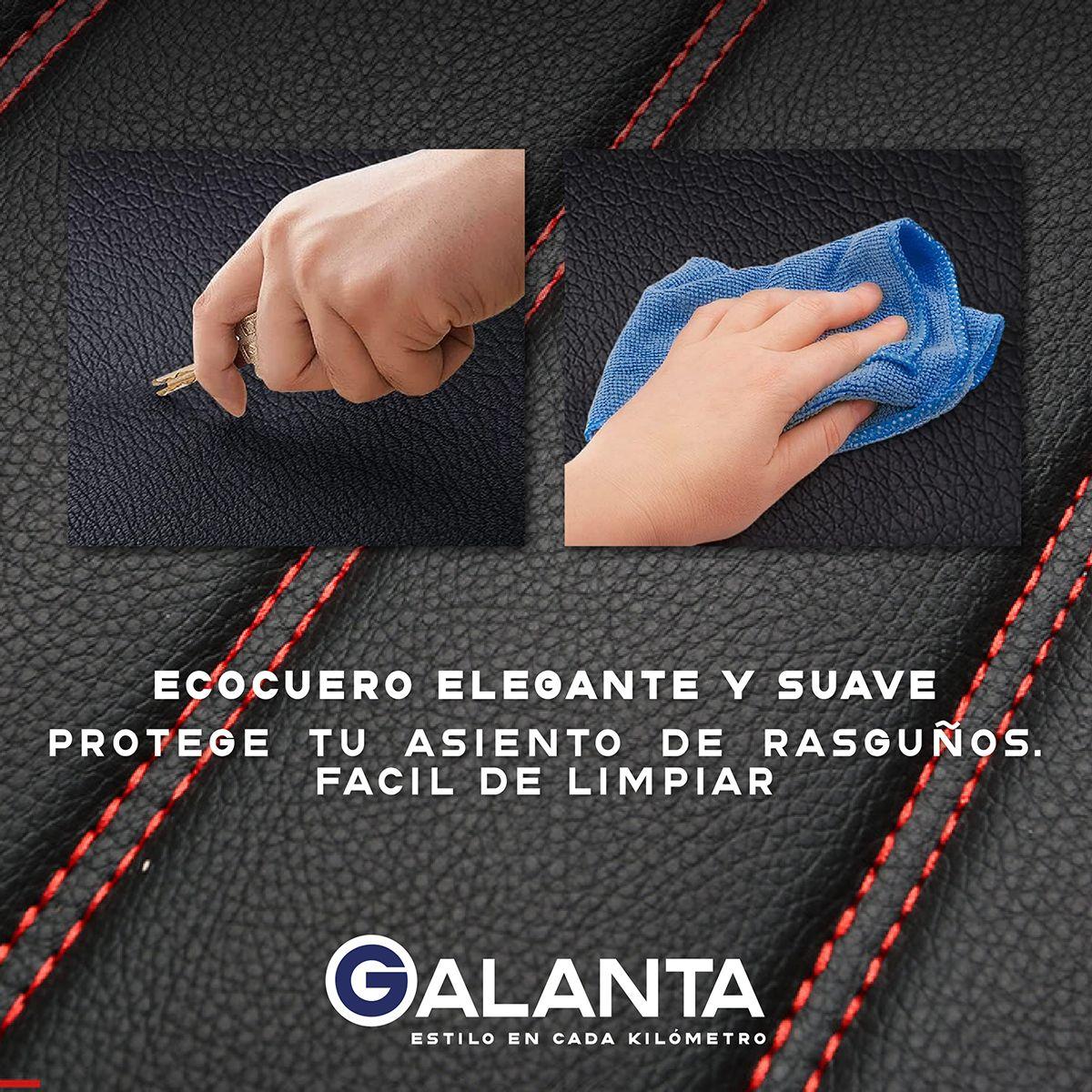 Funda Cubre Asiento Ecocuero Galanta Set 5 Asientos Luxury-5