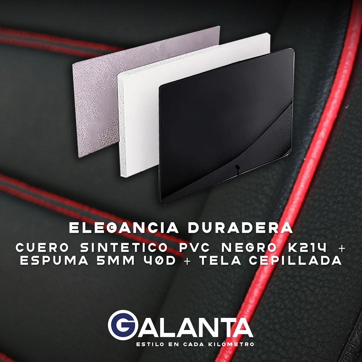 Funda Cubre Asiento Ecocuero Galanta Set 5 Asientos Luxury-6