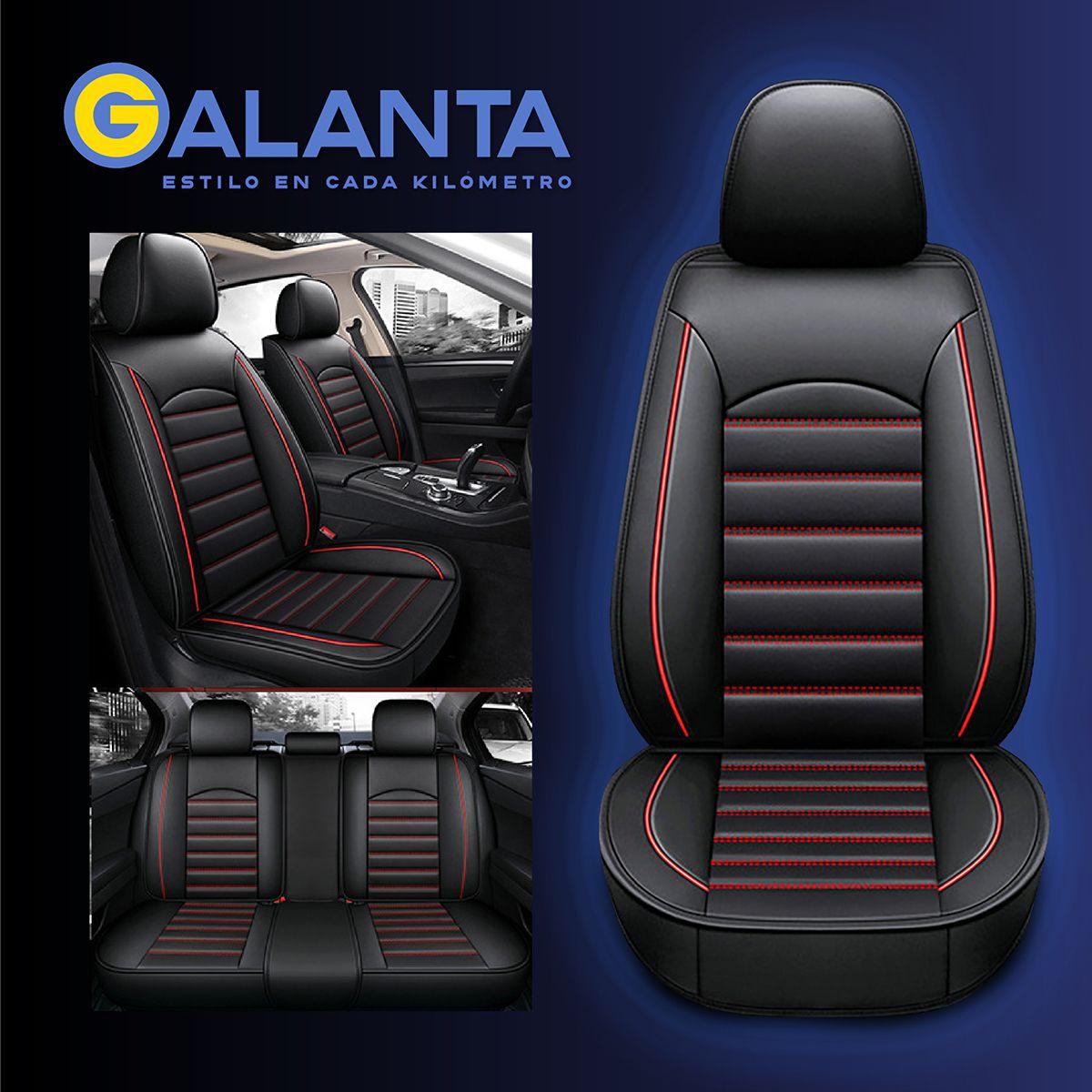 Funda Cubre Asiento Ecocuero Galanta Set 5 Asientos Luxury-8