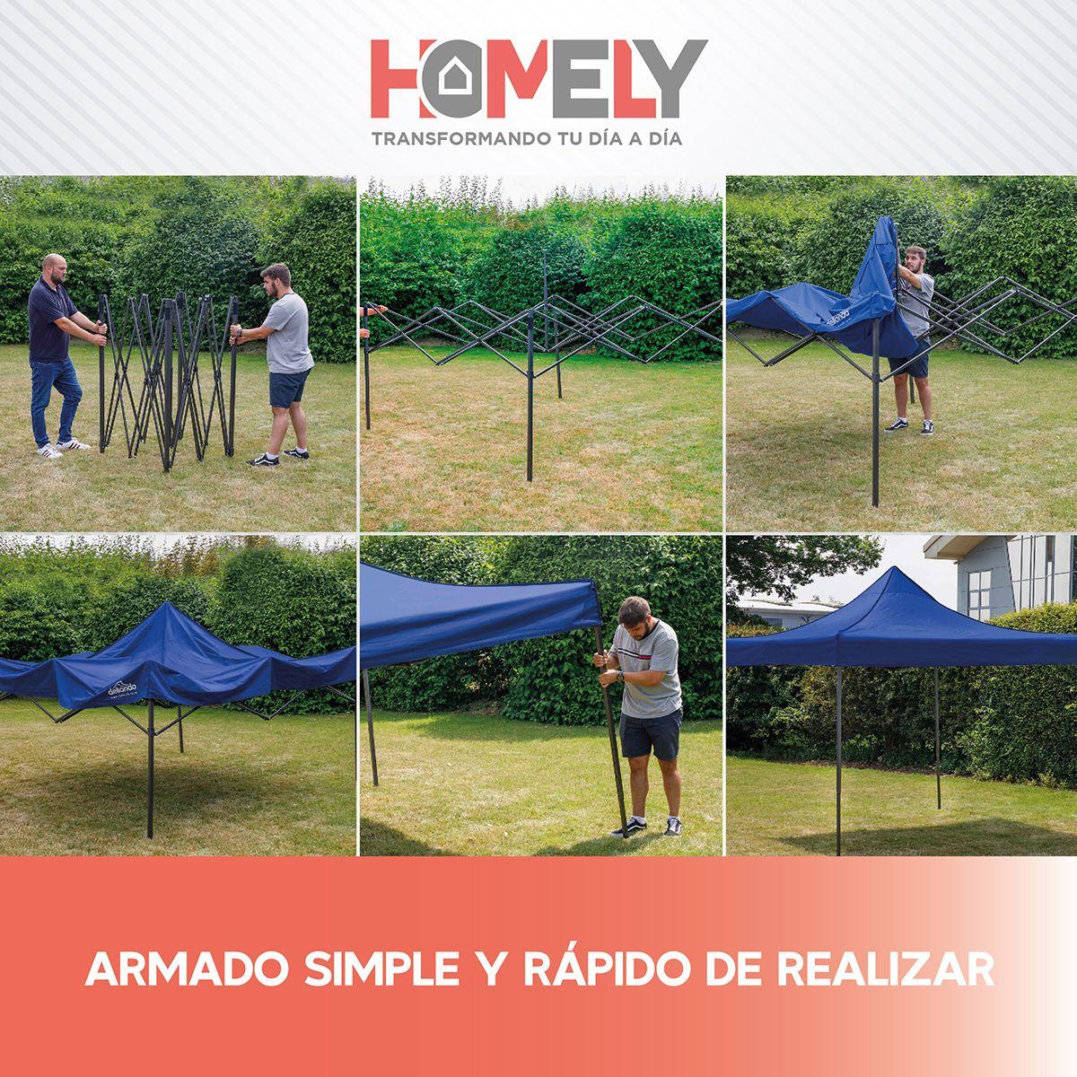 Toldo Plegable 2x2 Impermeable Retractil Araña-4