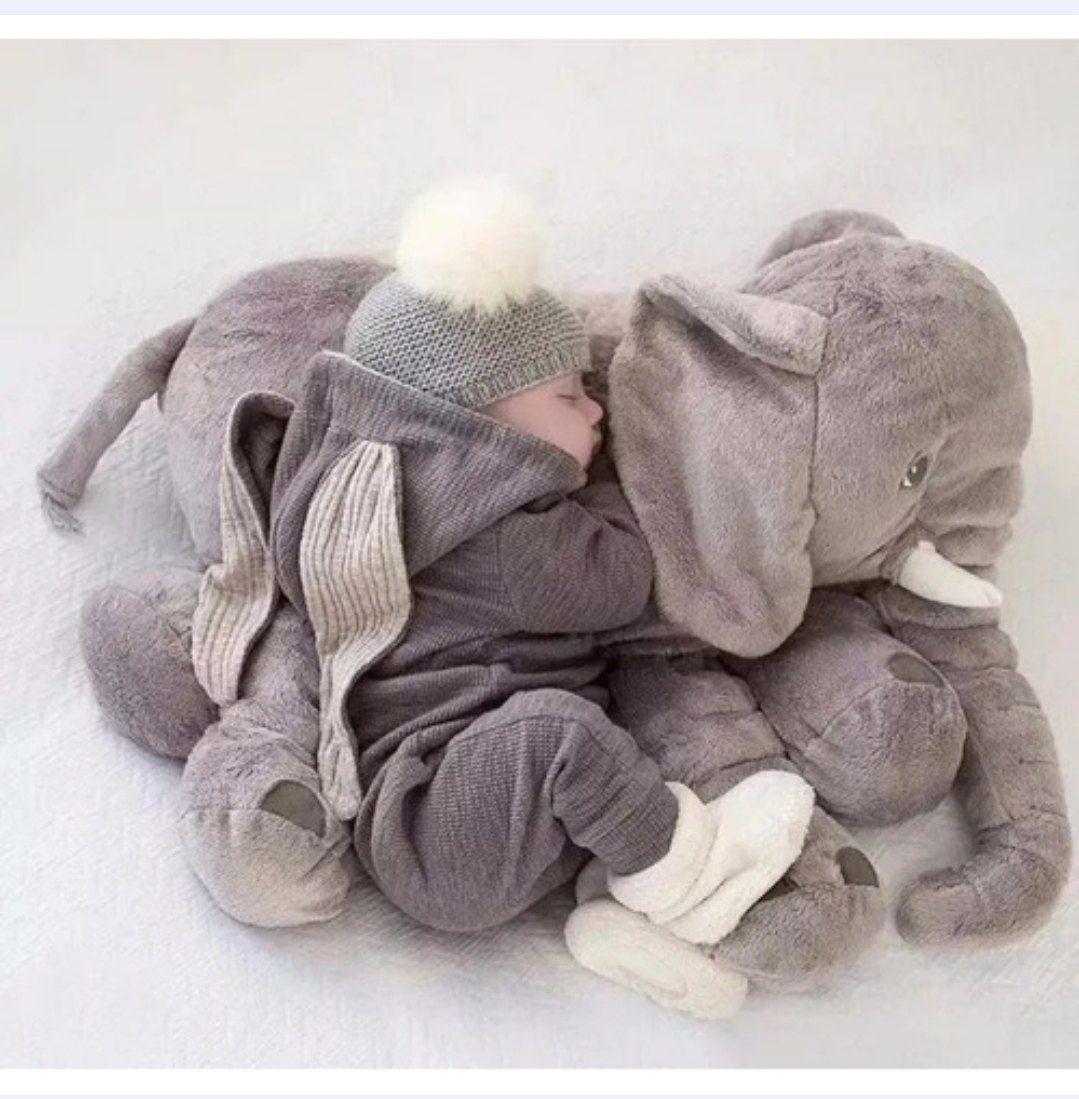 Peluche Elefante de Apego almohada bebé-0