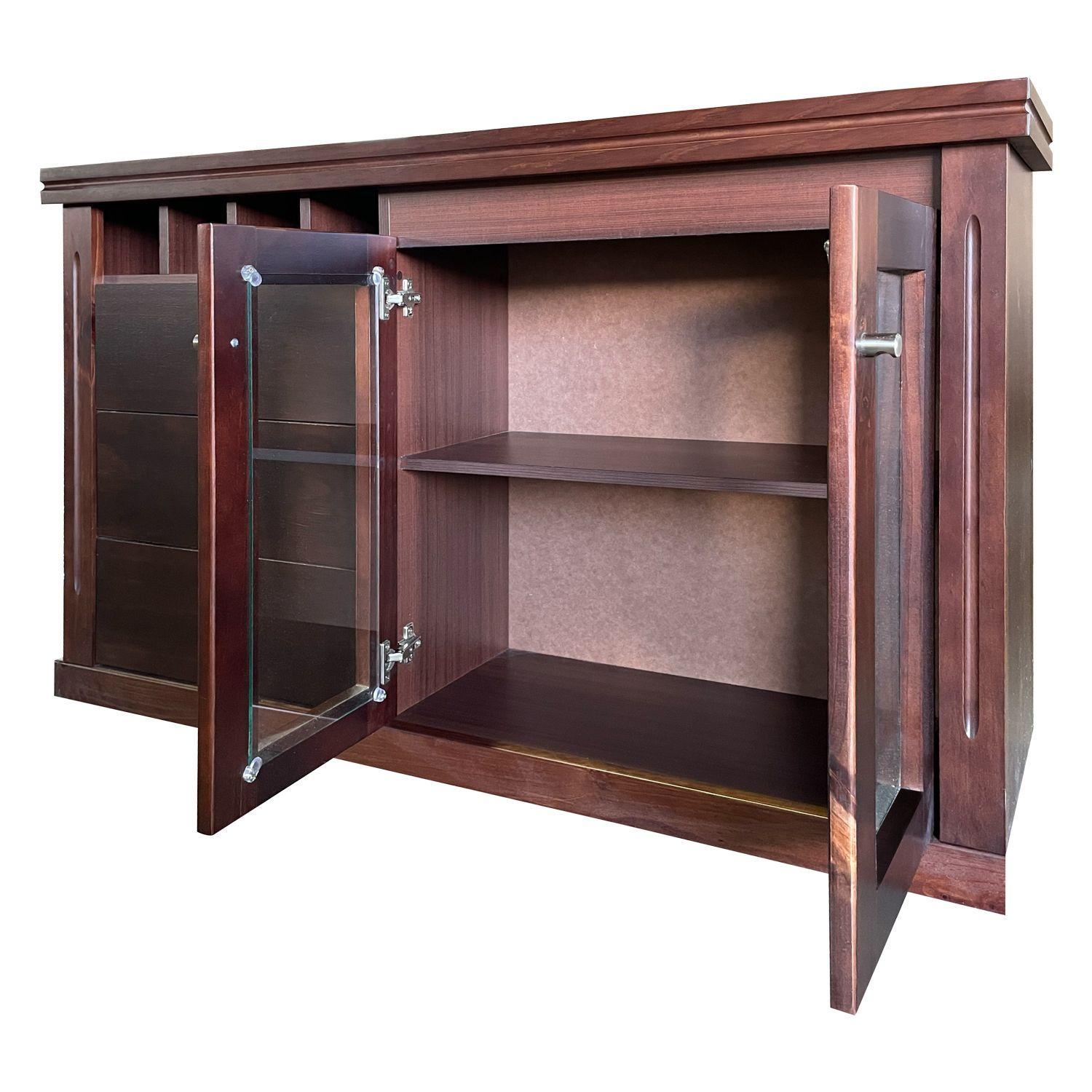 Buffet New Barcelona Rectangular Vidrio Puerta Madera-3