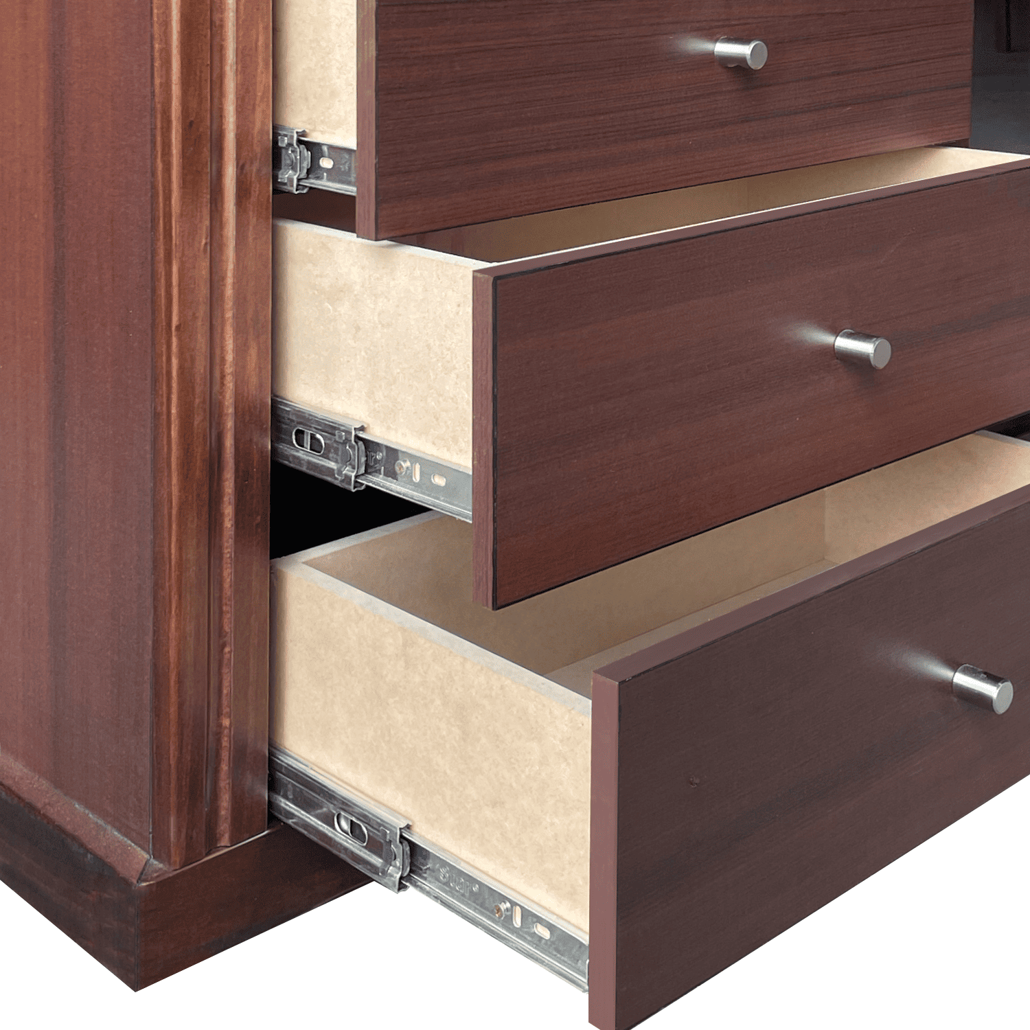 Buffet New Barcelona Rectangular Vidrio Puerta Madera-4