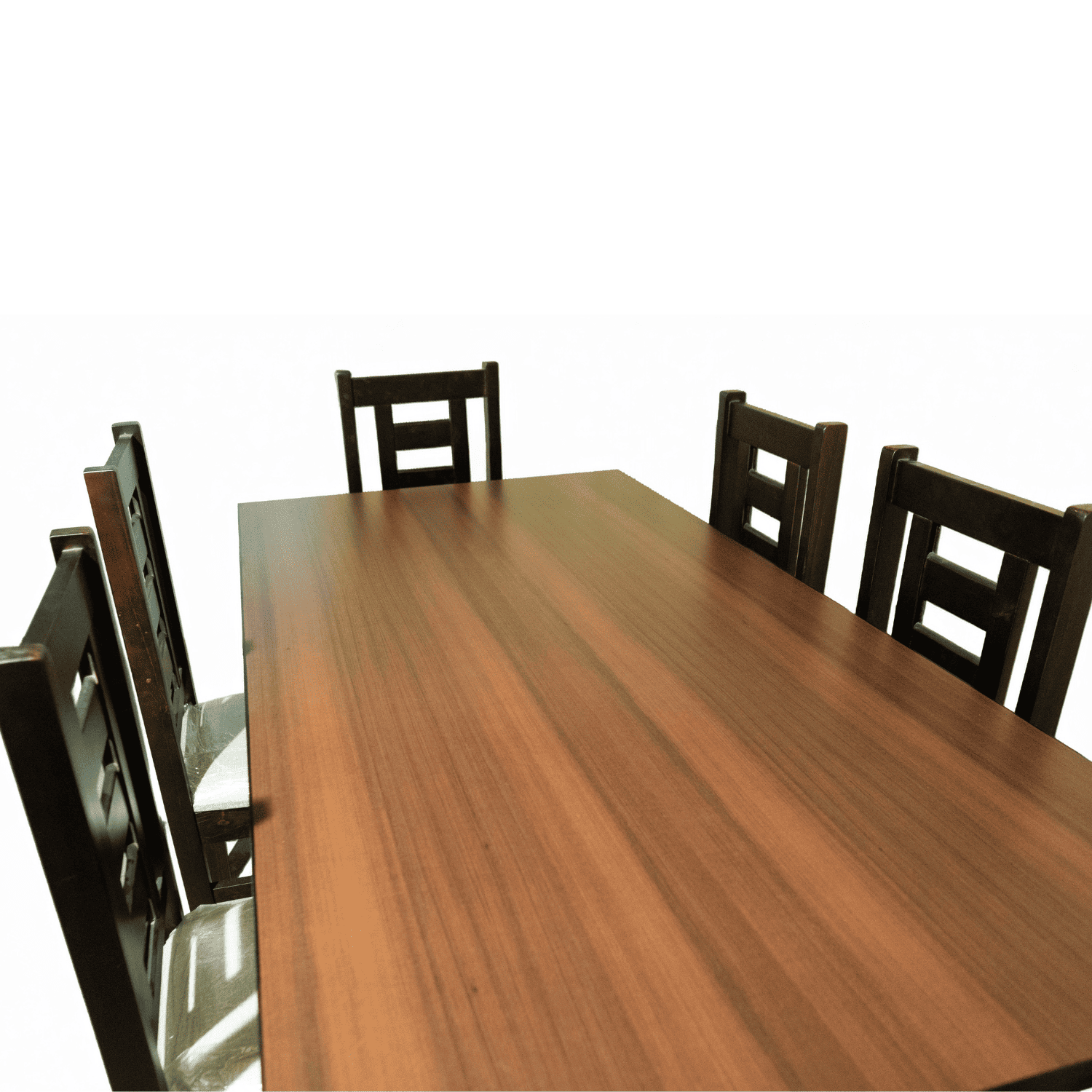 Juego de Comedor Barcelona 6 Sillas Mesa Rectangular de Madera-2