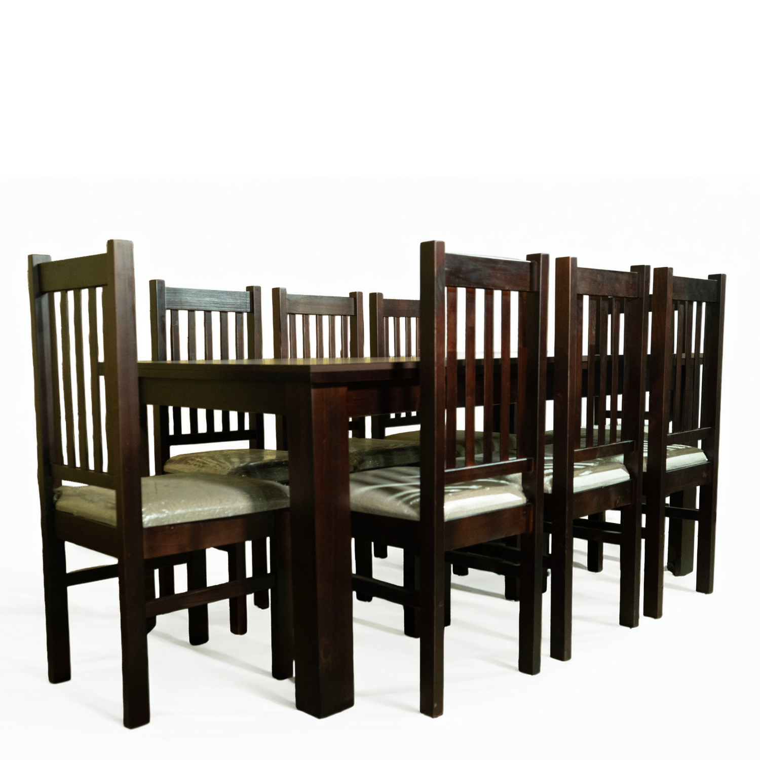 Juego de Comedor New Praga 8 Sillas Mesa 180 cm Rectangular chocolate-2