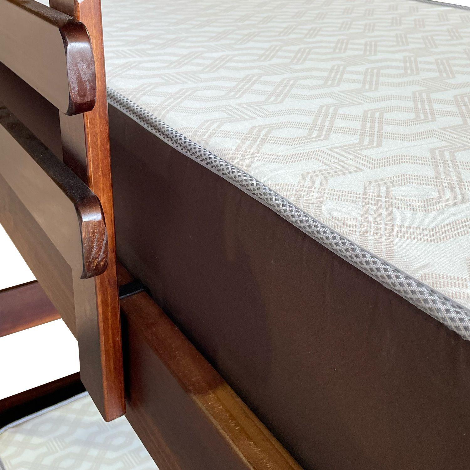 Camarote de Madera Desmontable Newen Chocolate 1 Plaza + 2 Colchones Dormitorio-4
