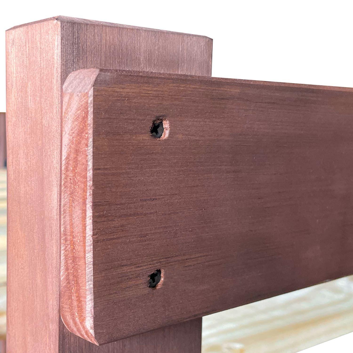 Camarote de Madera Desmontable Newen Chocolate 1 Plaza + 2 Colchones Dormitorio-5