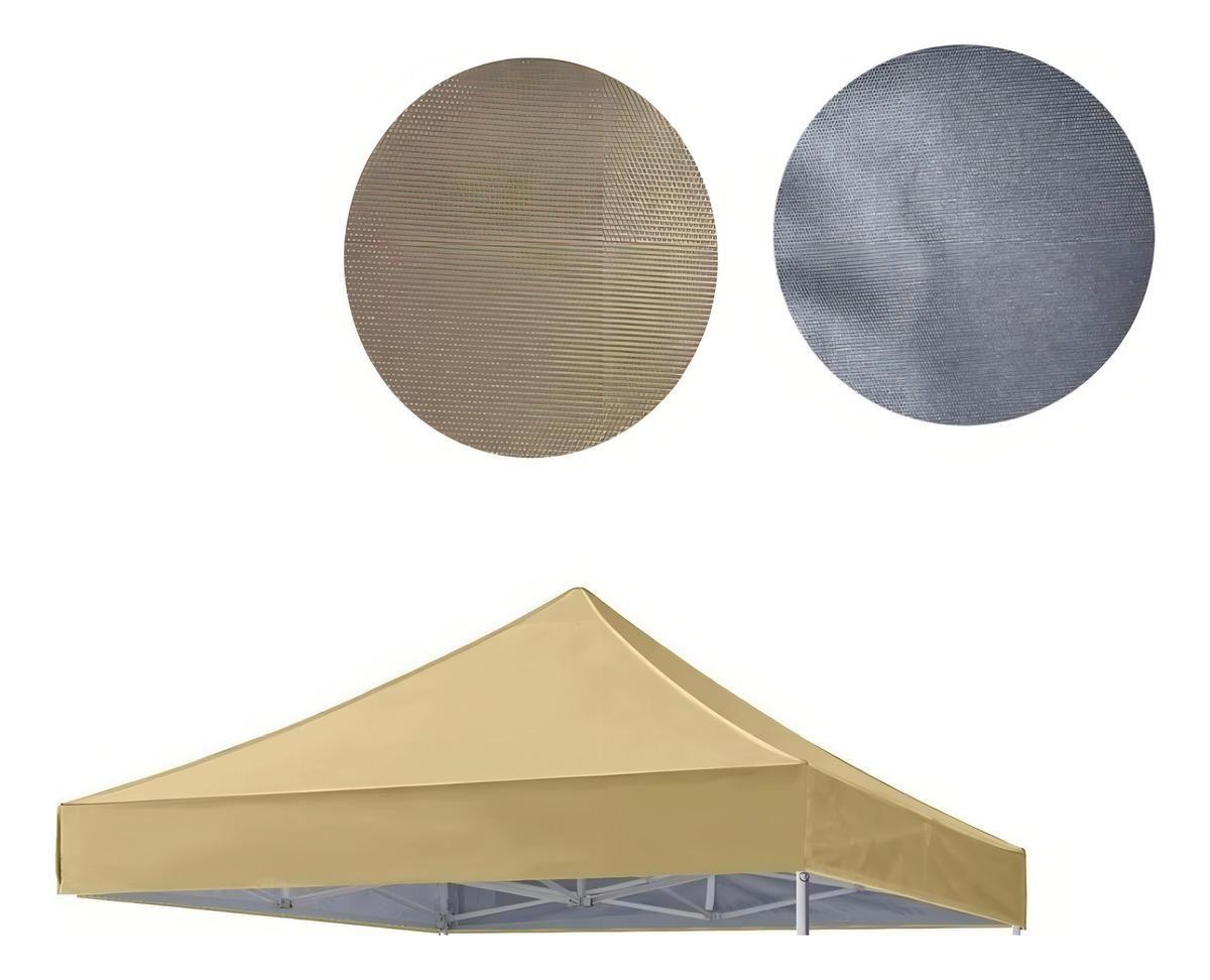 Carpa Repuesto Techo Toldo Araña 3x3 con Filtro UV Beige-0