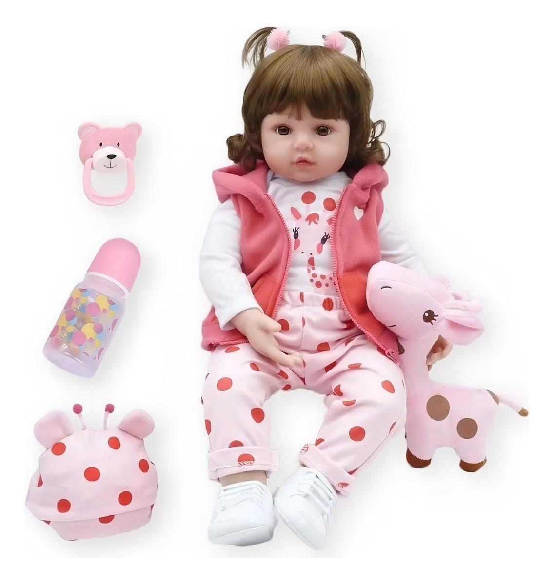Muñeca Bebé Reborn de Silicona de 48cm, Femenina y Realista-0