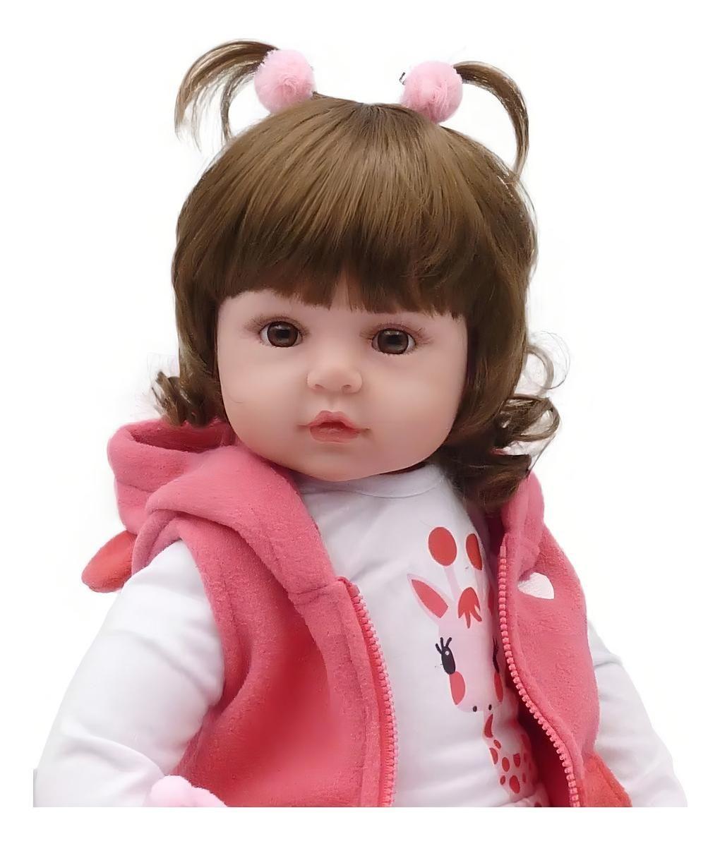 Muñeca Bebé Reborn de Silicona de 48cm, Femenina y Realista-5