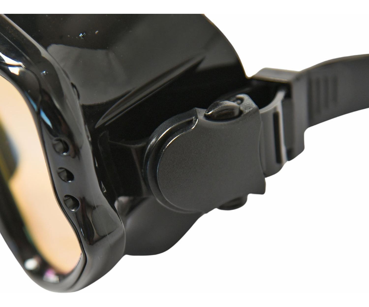 Máscara De Buceo Full Vision Pro Cristal Filtro Rojo -3