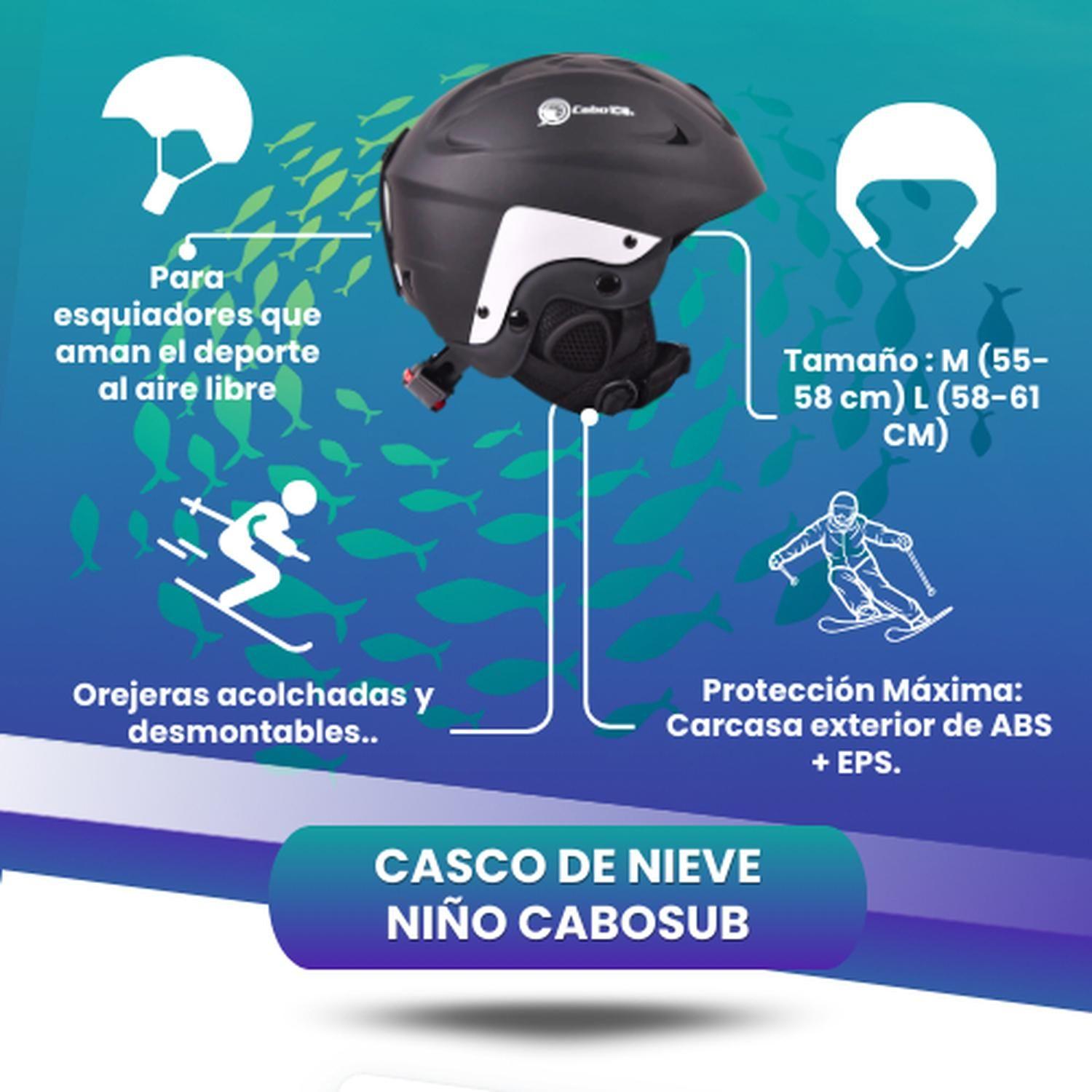 Casco Nieve Niños, Infantil, Ski, Snowboard, Skate-3