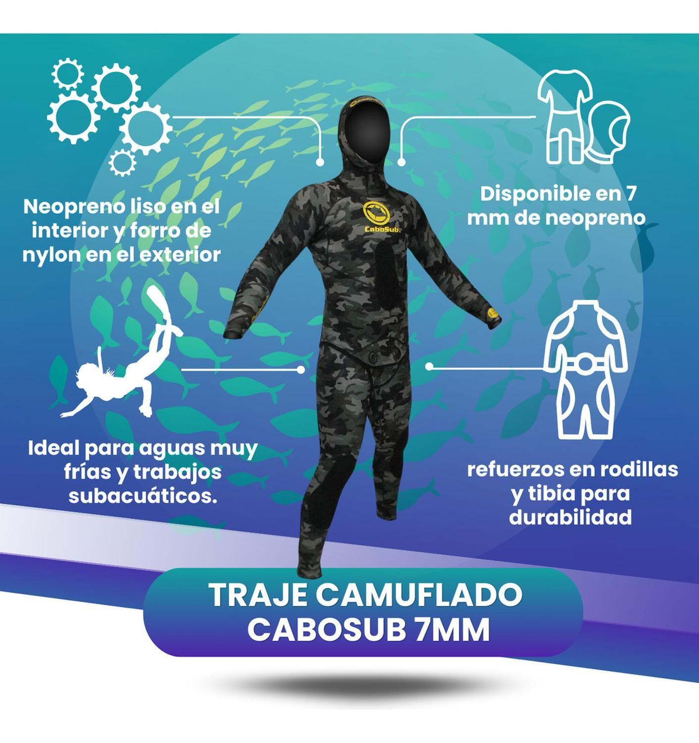 Traje De Apnea Cabosub Camuflado-2