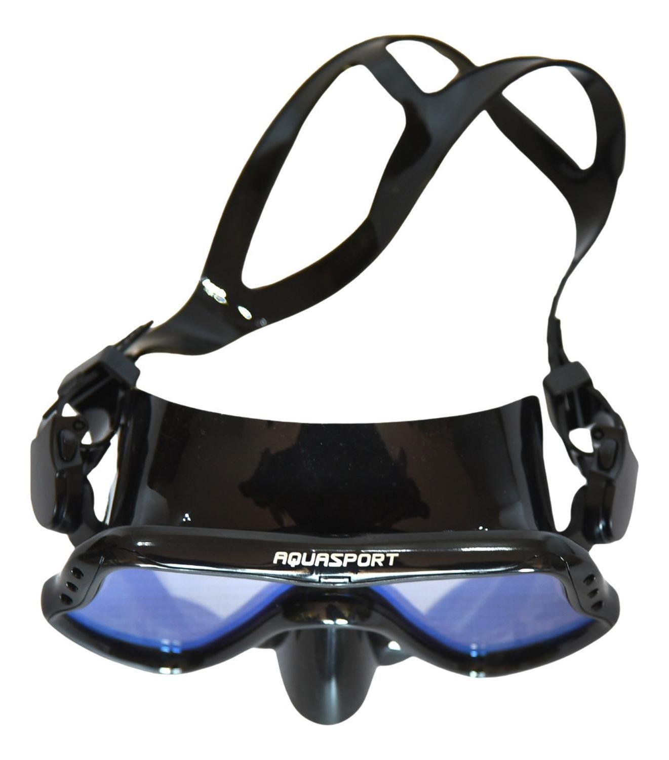 Máscara Snorkel Full Vision Pro Con Cristal Filtro Azul-3