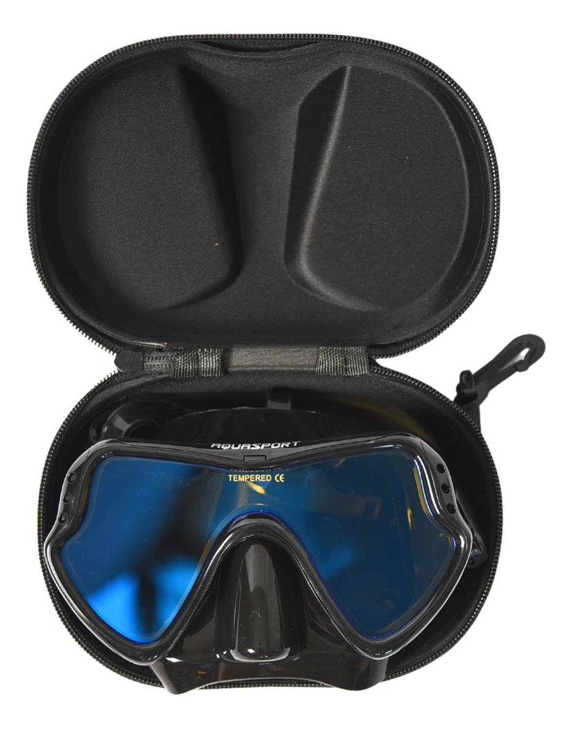 Máscara Snorkel Full Vision Pro Con Cristal Filtro Azul-4