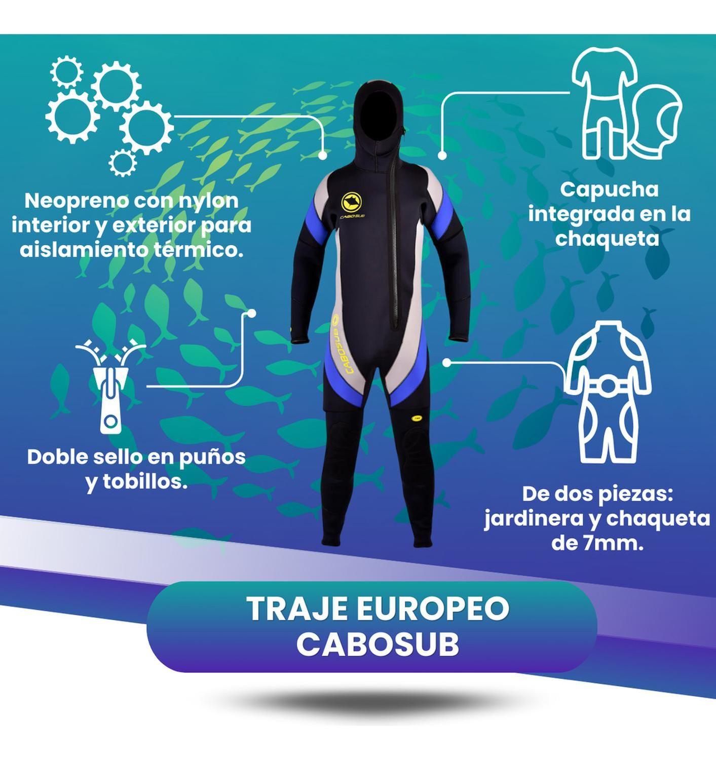 Traje Buceo Cabosub Europeo 7mm-6